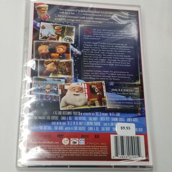 Elf on the Shelf Story Book DVD Childrens Christmas Lot 2 New - Picture 7 of 7